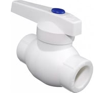 Белый кран шаровой Imperial ф 40 полипропиленовый PPR 40-054