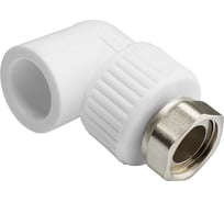 Белый уголок Imperial с накидной гайкой 32-1 1/4 полипропиленовый PPR 40-264