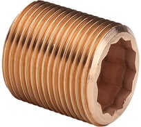 Бочонок со сплошной резьбой бронзовый Viega 3/4×40 319328