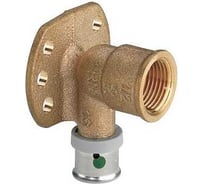 Уголок пресс с крепежом бронзовый Viega Pexfit Pro ф20-1/2 вн 608262