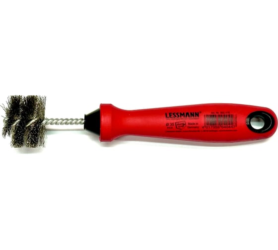 Щётка фитинговая Lessmann, Ø35×185 мм, нержавеющая сталь 0,20 мм 562535