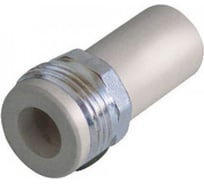 Штуцер полипропиленовый Imperial белый, с накидной гайкой, ф20-3/4 нар. PPR 40-590