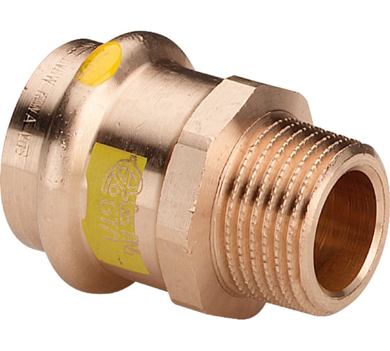 Медный пресс муфта Viega ф54-1 1/2нар. газ/вода мод.2611 346355