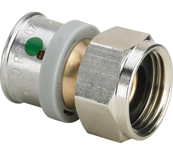 Муфта пресс Viega Pexfit Pro ф16-3/4внут. с накидной гайкой под ключ бронза 608385