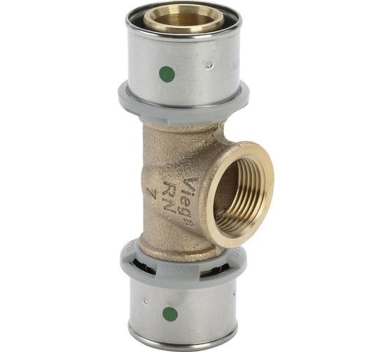 Тройник пресс Viega Pexfit Pro ф32-3/4внут.-32 бронза 588298