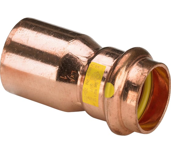 Медный пресс Viega муфта переходная однораструбная ф42-22 газ/вода мод.2615.1  346638