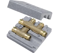 Медный пресс Viega распределитель двойной 18-15-18 бронза  493332