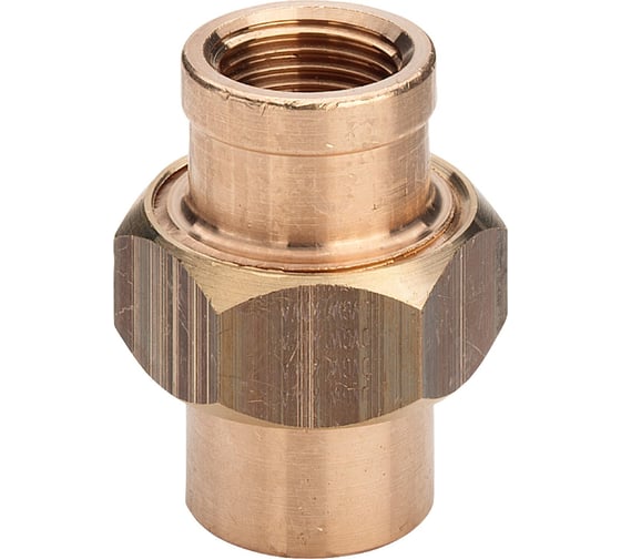 Муфта американка прямая Viega бронза 1/4 г/г (КОНУС.)  449414