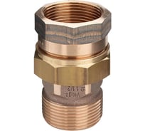 Муфта американка Viega прямая, бронза, 3 г/ш (плоск.) 651169