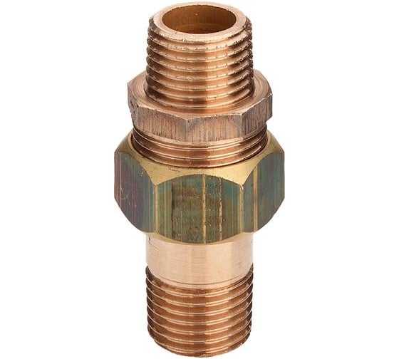Муфта американка Viega прямая, бронза, 3/4 ш/ш 446895 1