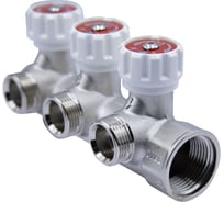 Коллектор VRT 1''x3/4'' евроконус, с регулировочными вентилями для подачи водоснабжения, 3 выходп 555987