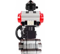 Кран шаровой DN.ru 316-316-PTFE-FP-SW-ISO-H Ду100 Ру63 под приварку, пневмопривод DA-105, пневмораспр. (2EM) 220VAC, БКВ LSB-510 Ex, дублёр HDM-3 D160-76291