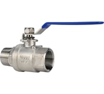 Кран шаровой DN.ru 304-304-PTFE-FP-T-H ВР/НР Ду25 Ру63 нержавеющая сталь AISI 304, ручка-рычаг D160-77783