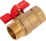 Кран шаровой Doron 3/4", внутр-нар, бабочка, гайка-штуцер 8420 2