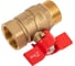 Кран шаровой Doron 3/4", внутр-нар, бабочка, гайка-штуцер 8420 3