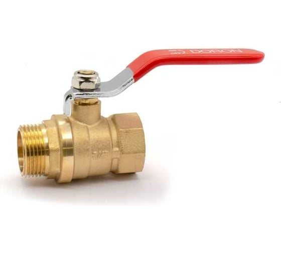Кран шаровой Doron 1", вн-нар, ручка, гайка-штуцер 8409 1