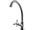 Смеситель для кухни Doron DC 1717-1, 1/2", керамика, хром, излив стандартный, под гайку 025122 1