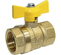 Кран газовый шаровой Галлоп, 3/4", внутр.-внутр., бабочка, 11б27п, стандарт 230 PN40 553849