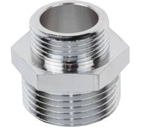 Ниппель AV Engineering ред. 1 нар. х 3/4 нар. ХРОМ, индивидуальная упаковка ЦЗ-0038126400