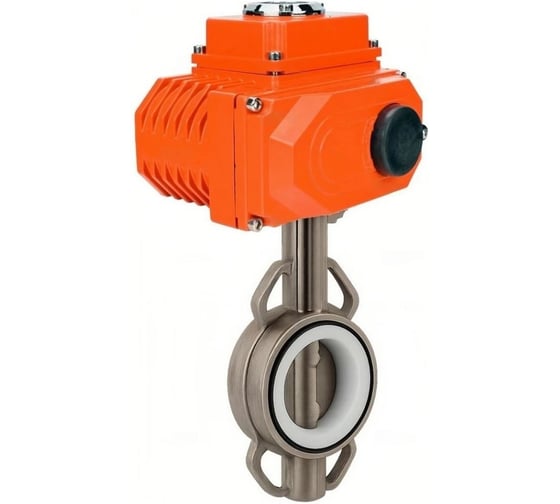 Затвор дисковый DN.ru GGG40-304-EPDM-2W-F-H Ду200 Ру16, пневмопривод DA-140, пневмораспределитель (2EM) 220VAC, ручным дублером HDM-4, БПВ D050-56720 1