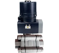 Кран шаровой DN.ru 316-316-PTFE-FP-SW-ISO-H Ду65 Ру63 под приварку, эл.привод ЭПВП-007 220В с пружинным возвратом D160-76623