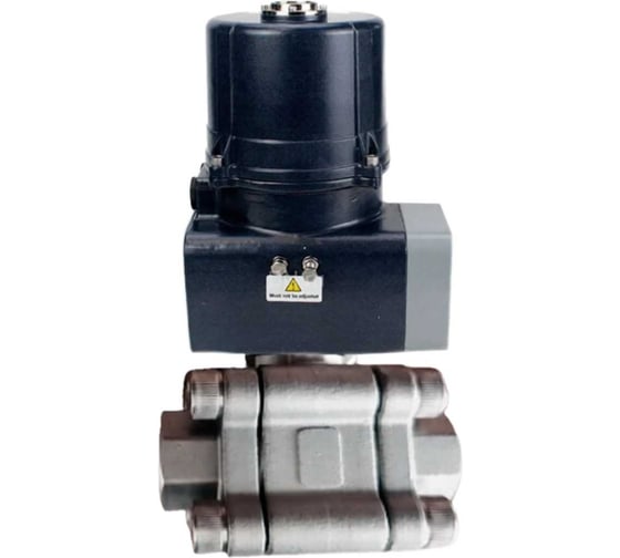 Кран шаровой DN.ru 316-316-PTFE-FP-SW-ISO-H Ду65 Ру63 под приварку, эл.привод ЭПВП-007 220В с пружинным возвратом D160-76623 1