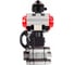 Кран шаровой DN.ru 316-316-PTFE-FP-SW-ISO-H Ду65 Ру63 под приварку, пневмопривод DA-105, пневмораспр. (2EM) 220VAC, БКВ LSB-510 Ex, дублёр HDM-2 D160-76209 1