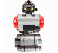 Кран шаровой DN.ru 316-316-PTFE-FP-SW-ISO-H Ду50 Ру63 под приварку, пневмопривод SA-105, пневмораспр. 220VAC, БКВ LSB-510 Ex D160-76414