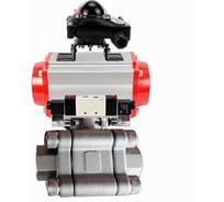 Кран шаровой DN.ru 316-316-PTFE-FP-SW-ISO-H Ду50 Ру63 под приварку, пневмопривод SA-105, пневмораспр. (2EM) 220VAC, БКВ LSB-210 D160-76520