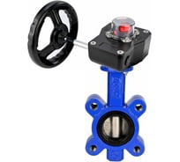 Затвор дисковый DN.ru QT450-304-EPDM-2W-Fb-H Ду80 Ру16 редуктор HGB-1 D050-89665