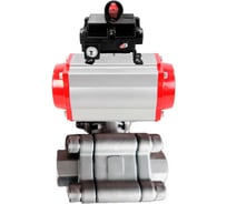 Кран шаровой DN.ru 316-316-PTFE-FP-SW-ISO-H Ду50 Ру63 под приварку, пневмопривод SA-105, БКВ LSB-410 Ex D160-76557