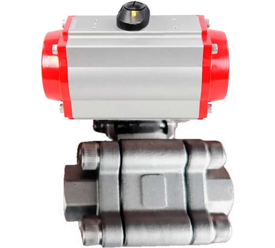 Кран шаровой DN.ru 316-316-PTFE-FP-SW-ISO-H Ду50 Ру63 под приварку, пневмопривод SA-105 с возвратными пружинами D160-76577 1