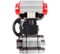 Кран шаровой DN.ru 316-316-PTFE-FP-SW-ISO-H Ду100 Ру63 под приварку, пневмопривод DA-105, пневмораспр. (2EM) 220VAC, дублёр HDM-3 D160-76306