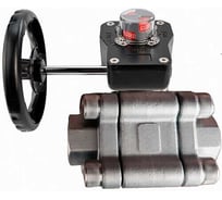 Кран шаровой DN.ru 316-316-PTFE-FP-SW-ISO-H Ду65 Ру63 под приварку, редуктор HGB-2 с индикатором положения D160-75926