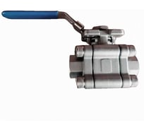 Кран шаровой DN.ru 316-316-PTFE-FP-SW-ISO-H Ду80 Ру63 под приварку, с ISO-фланцем и рукояткой D160-76629