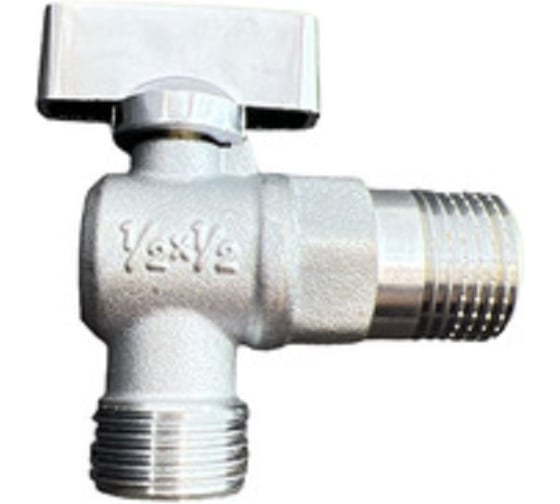 Кран шаровый угловой GRIALE 1/2 НР × 3/4 НР наружная-наружная резьба A152 1