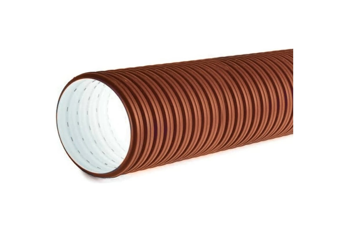 Двухслойная труба Политэк O117/100 SN8(6м)с перфорацией 120? 117100120 ...