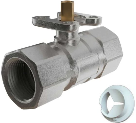 Кран шаровый 2-ходовой Завод RGP (DN40,Kvs25,PN20,ВР1 1/2) VB05110-112-25 1