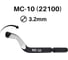 Лезвие для фаскоснимателя d.3,2мм MС-10 HSS Multi-Cutting 10шт. cp gratex 22100-10 3