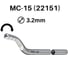 Лезвие для фаскоснимателя d.3,2мм MС-15 HSS Multi-Cutting 10шт. cp gratex 22151-10 3