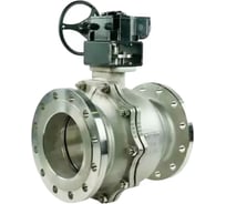 Кран шаровой DN.ru 316-316-PTFE-F-ISO-R Ду200 Ру16, 27х27, F12/F14, с редуктором D160-60712