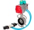 Затвор дисковый DN.ru 304-304-NBR-2W-Fb-H Ду125 Ру16, пневмопривод DA-105, пневмораспределитель (2EM) 220VAC, магнитный переключатель МППП-200 D050-84756 1