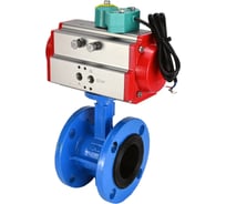 Затвор дисковый DN.ru GG25-316L-NBR Ду150 Ру16, пневмопривод DA-105, пневмораспределитель 24VDC, магнитный переключатель МППП-200 D050-85851