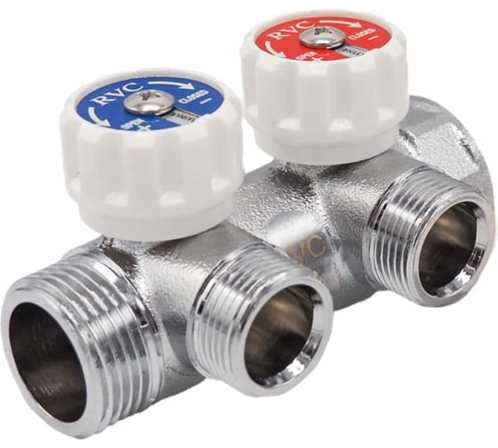 Коллектор Rvc 1 гш-3/4 ш регулируемый 2 выхода (под ЕК 16×3/4) 18971 1