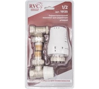 Термостатический комплект для радиатора угловой Rvc 1/2 19135