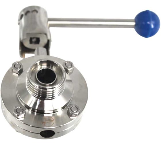 Затвор дисковый резьбовой нержавеющий NEWKEY Силикон, AISI304 DN15 (1/2), (CF8), PN8 NK-DZmSil15/4