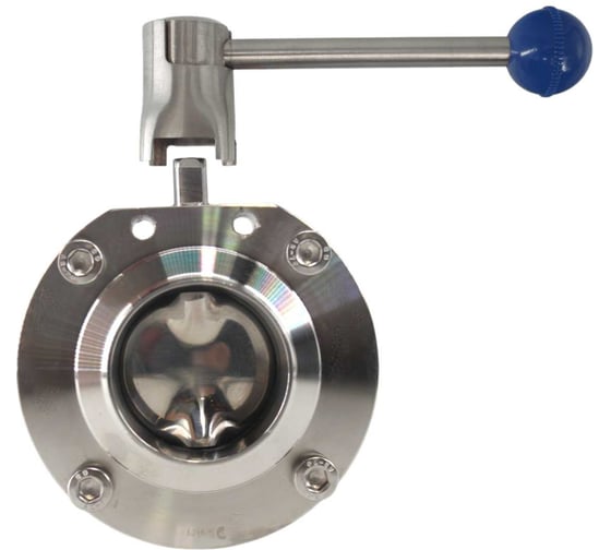 Затвор дисковый приварной нержавеющий NEWKEY Силикон, AISI304 DN65 (2_1/2), (CF8), PN8 NK-DZwSil65/4