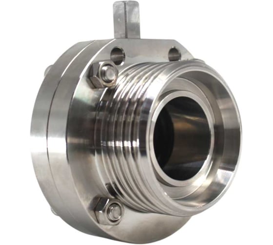 Затвор дисковый резьбовой нержавеющий NEWKEY Силикон, AISI304 DN32 (1_1/4), (CF8), PN8 NK-DZmSil32/4