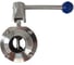 Затвор дисковый приварной нержавеющий NEWKEY Силикон, AISI304 DN40 (1_1/2), (CF8), PN8 NK-DZwSil40/4 2