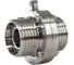 Затвор дисковый резьбовой нержавеющий NEWKEY Силикон, AISI304 DN25 (1), (CF8), PN8 NK-DZmSil25/4 3